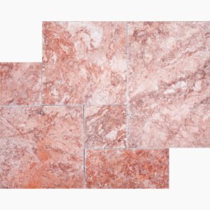 French Pattern FLAMINGO Tumbled Travertine PAVER